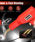 Upgraded Plastic Welder Kit With 1000 Staples And Pure Copper Transformer Rapid Heating demonstration for repair use