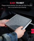 Activated Carbon Cabin Air Filter For Volvo S60 S80 V60 V70 XC60 XC70 And Land Rover Discovery Sport LR2 Range Rover Evoque installation
