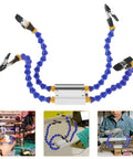 Four Arm Soldering Station Stand With Base And Flexible Helping Hands For PCB Repair And Electronics Assembly, Pro Grade