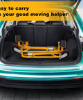 Beefed Up Heavy Duty Moving Dolly Set Of 2 With Lift Platform And Ergonomic Handle For Easy Furniture Moving 1300 Lb Capacity