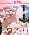10 Pack Transparent Balloon Arch Clips 3.5 Inch Heavy Duty Spring Clamps for Backdrop Stands and Photo Booths at wedding decor