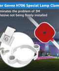 90 Pack Light Clips And 90 Self Adhesive Tape Screw Clips Mounting Kit For Govee Outdoor Lights H706A H706B H706C shown