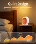 Cozy Yet Powerful 400W Space Heater For Desk And Office Use with fast heating on nightstand beside bed