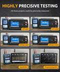 Upgraded SG-003A Signal Generator Simulator displaying mA input, output, voltage input, output, speed, and programming tests.