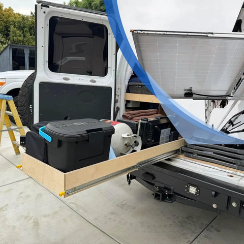 Heavy Duty Full Extension Drawer Slides With Screws Ball Bearing Side Mount 80 Inch 500 Lb Load Capacity in vehicle storage