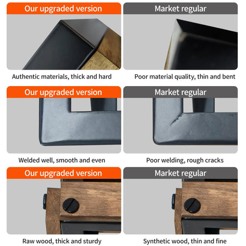 Comparison of Two Light Black Rustic Wood Farmhouse Flush Mount Ceiling Light Fixture With Totally Vintage Charm Super Durable Finish.