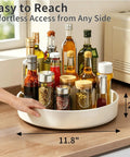 Boost Your Pantry Game With This 11 8 Inch Lazy Susan Turntable Game Changer featuring smooth 360 spin for kitchen organization.