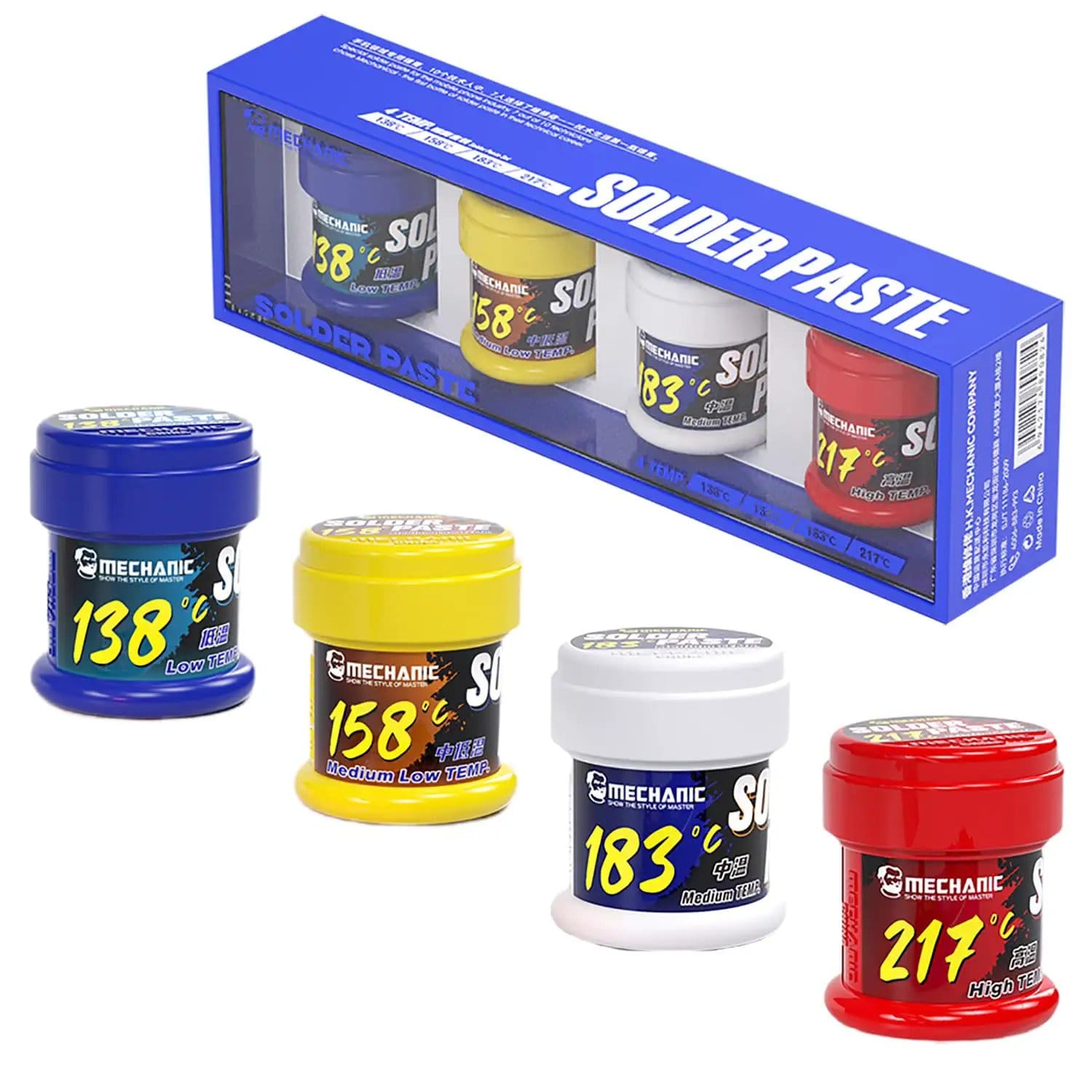 Lead Free Solder Paste 4 Pack No Clean for PCB