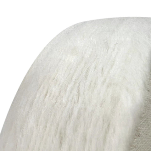 Close-up view of the soft buffing wheel used in the Heavy Duty Wood Lathe Buffing Kit With Three Step Polish System.