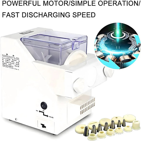 Automatic Cookie Press And Biscuit Maker, 180W Electric DIY Baking Tool With 8 Nozzles And 6 Cookie Patterns, Easy Clean