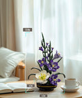 Gladiolus Flower Building Set From Bloom Up Series Dope Home Decor Kit With Realistic Gladiolus Stems And Bud Accents For Calming Creative Build And Eye Catching Vibe NF10332, 12.8in