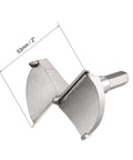Forstner drill bit, 53 mm diameter, tungsten carbide, gray woodworking auger cutter with shank