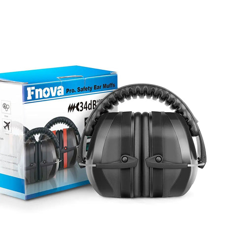 34dB NRR Ear Protection For Shooting And Loud Events Compact Adjustable Safety Ear Muffs Defenders For Kids And Adults
