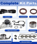 Heavy Duty Timing Belt Kit Water Pump Upgrade TBK138 Keeps Your Ride Smooth Like Butter Fits 87 To 2001 Toyota Models With Camry RAV4 MR2 Celica Solara Save Cash On Repairs And Get Top Tier Premium Quality Performance Today Reliable Simple Fast Setup., timing belt kit with water pump, seals, gasket, and bearings