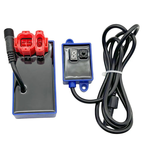 6 Pin Racing DC CDI Box With A7TC Iridium Spark Plug For GY6 50cc 125cc 150cc 200cc 250cc Scooters Moped ATV, 1m Wire