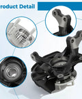Front Left Steering Knuckle and Wheel Bearing Hub Assembly for Toyota Camry ES330 2004 2005 2006 V6 3.0L 3.3L Direct Bolt In Replacement Fits Front Left Wheel Hub OEM Part 686273 Easy Install