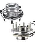 Front Wheel Hub Bearing Assembly With ABS For Chevy Silverado 1500 4WD And GMC Sierra 1500 4WD, 2000 Through 2006 Yukon XL 1500 AWD, 2 Piece Set OE Replacement Ready To Install