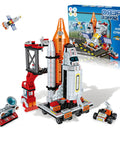 Space Rocket STEM Building Kit for Kids Ages 7 to 14 566 Plus Pieces to Build Your Own Rocket Ship Awesome Kid Friendly Hands On Educational Science Toy for Boys and Girls Perfect Christmas or Birthday Gift, assembled rocket set