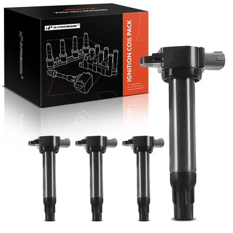 Ignition Coils Pack Replacement For Mitsubishi Lancer Outlander RVR Four Piece Set Fits 2.0L And 2.4L Engines with packaging box