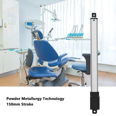 6 Inch Stroke Mini Electric Linear Actuator 12V DC With Built In Limit Switch For Sofa Massage Recliner Home Automation 20N 30mm Per Second Small Compact Actuator Plug And Play, 150mm stroke