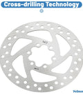 140mm 6-Bolt Stainless Steel Bike Disc Brake Rotor For Road, Mountain, BMX And Electric Scooters, Rustproof