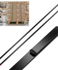 54 Inch Flexible Pallet Strap Feeder Stick For PE Guide Strapping, Quick Threading Tool With Extended Handle, Streamlines Packing, Reduces Bending, 2 Pack, black