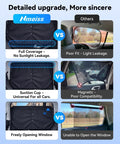 Comparison of Baby Car Window Shades 2 Pack With Dual Mode Zipper And 100 Percent UV Block Sunlight Protection vs other brands.