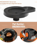 Table Saw Hand Wheel Replacement 089290001054 Fits Ryobi And Ridgid R4513 Models Built Tough With Smooth Grip For Pinpoint Calibration And Easy No Fuss Adjustments, black plastic hand wheel.