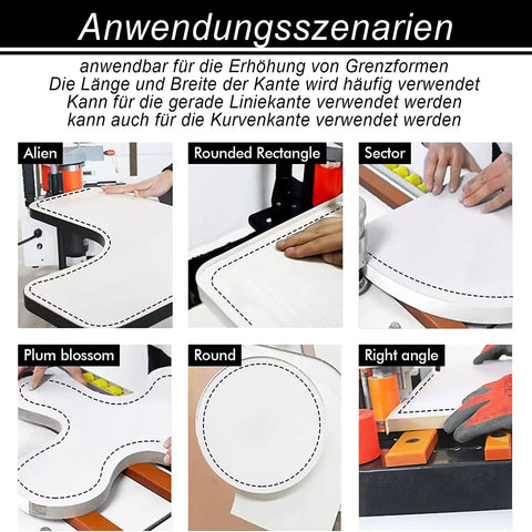 Portable Woodworking Edge Banding Gluing Machine Edge Bander On The Go With Double Sided Glue For Curved And Straight Edges