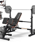 All In One Olympic Weight Bench With Roman Chair Preacher Curl And Leg Extension Foldable 1870 Pound Capacity Wide Bench Press Rack