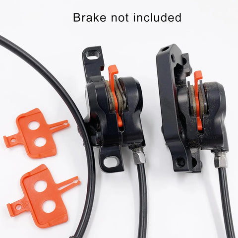 8 Piece Bike Disc Brake Pad Spacer Set for Hydraulic Systems Go To Spreader Insert Tool Shimano Compatible shown with black brakes