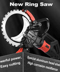 Heavy Duty 16 Inch Electric Concrete Ring Saw With A Beast Mode 8980 Watt Motor And Water Cooling System for easy cutting.