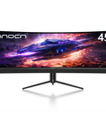 Front view of 45 Inch Ultrawide Curved Gaming Monitor 5120x1440 Resolution 32:9 VA Panel 120Hz Refresh HDR400 USB Type C.