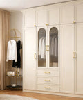 White wardrobe with 10 Pack 5 Inch Champagne Bronze Cabinet Pulls For Kitchen Cabinets And Drawers Zinc Alloy Handles