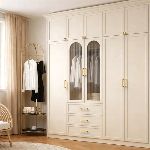 White wardrobe with 10 Pack 5 Inch Champagne Bronze Cabinet Pulls For Kitchen Cabinets And Drawers Zinc Alloy Handles