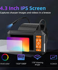 1080P Borescope Endoscope With 4.3 Inch LCD Screen IP67 Waterproof Flexible Snake Cam Pro Grade for inspection use