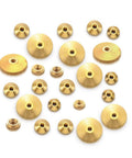 Brass Clock Hand Nut Set 24 Piece Assortment For Grandfather, Wall, And Mantel Clocks Fits 5mm, 6mm, And 10mm ODs Replacement Parts