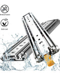 Heavy Duty Full Extension Drawer Slides 44 Inch With Lock Side Mount Ball Bearing Track Glides, anti-rust stainless steel finish.