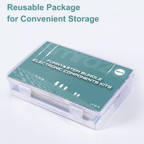 Electronics Component Starter Kit For Arduino And Raspberry Pi with labeled storage box for STEM learning