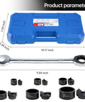 Manual Knockout Hole Punch Kit for Electrical Conduit From Half Inch to Two Inch with Pro Grade Heavy Duty Construction Drivers
