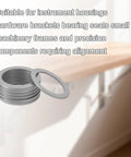 Heavy Duty 304 Stainless Steel Shim Washer Set 48 Pcs Thin Flat Spacers for precision alignment in machinery and hardware.