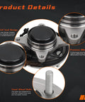Close-up of Front Wheel Bearing And Hub Assembly For 2018 2019 2020 Ford F150 Expedition And Lincoln Navigator RWD