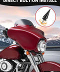 Motorcycle with Heavy Duty Harley Touring Windshield Bolts Kit For Electra Glide Street Glide Ultra Classic 1996 To 2013