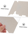 Close-up of 12 Piece Mica Plate Sheet Set For Microwave Waveguide Cover Replacement Parts, showing texture and cut details