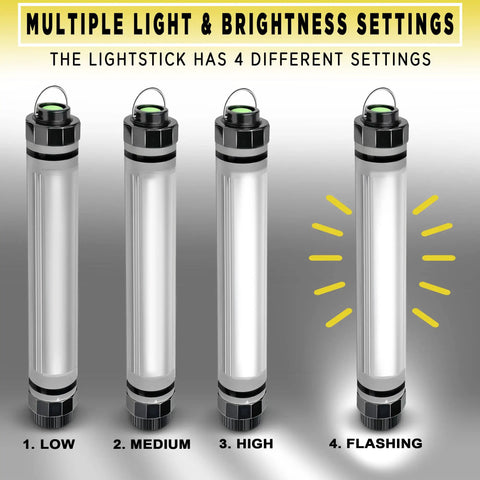 Waterproof Rechargeable LED Flashlight And Power Bank For Camping And Outdoor Adventures with multiple brightness settings