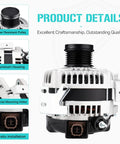 2.4L Alternator Fits Camry 2007-2009 Non Hybrid, Corolla XRS 2.4L 2009-2010, Matrix 2009-2013, Scion xB Base 2008-2013 Replacement Generator