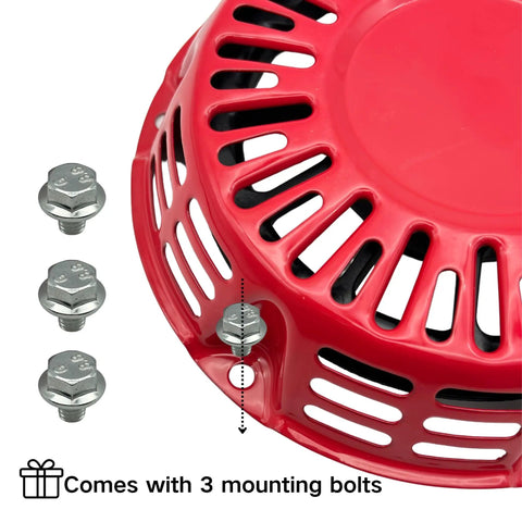 Replacement Pull Start Assembly Recoil Starter 28400-Z4M-306ZB Fits Honda GX120 GX160 GX200 with 3 mounting bolts
