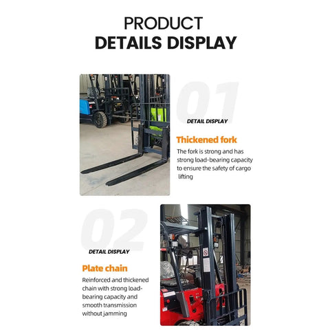 Electric Warehouse Forklift For Heavy Duty Cargo Handling And Pallet Transport Workhorse Industrial Lift Truck For Logistics And Storage Facilities Material Moving Equipment For Efficient Warehouse Operations thickened steel forks and chain