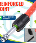 Ridiculously Flexible 50-Foot Pressure Washer Hose With Kink-Resistant, Leak-Free Design, M22 Female And 3/8 Inch Quick Connect