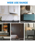 Champagne Bronze Cabinet Handles With 3 Inch Hole Spacing Stainless Steel Drawer Pulls in kitchen, bathroom, and bedroom settings